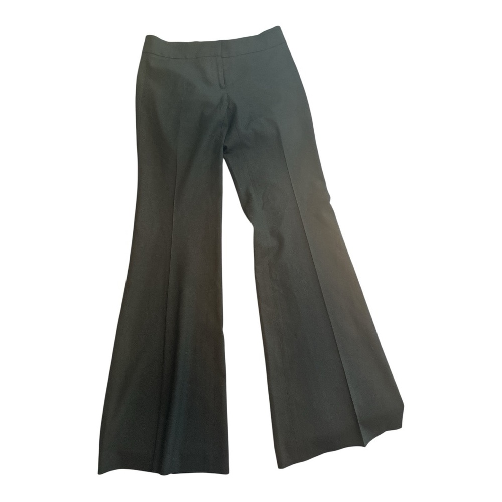 How & Wen Elegant Black Flared Women's low waist Trousers
